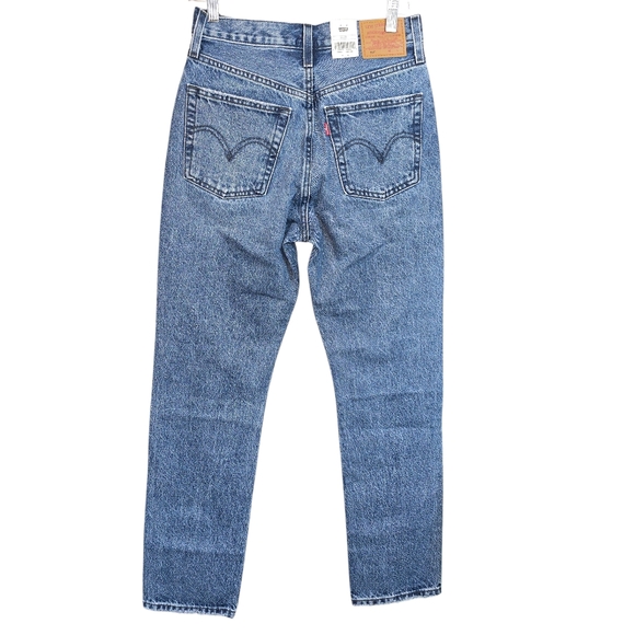 Levi's 501 Regular Straight Button Fly Jeans NWT Blue Size 25 X 30 - Picture 6 of 12